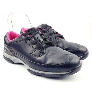 Callaway wingtip Black Leather Softspike women's‎ Golf Shoes - Size 8